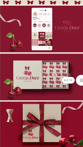 Identidade Visual para loja de 👙✨🍒#lojademodaintima #logodesign #logotipo #logomarca #identidadevisual #identidadevisualpersonalizada #logo 