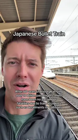 Japan’s bullet train HAS derailed 3 times, twice during earthquakes and once during a blizzard, but there were no fatalities and the most recent derailment somehow led to zero injuries 👏 This is especially impressive knowing HOW FAST they operate (up to 200mph) 🤯 Trigger warning ⚠️ There has been one f@tality when a student got his finger caught in the door of a bullet train from the outside, was dragged ~100 yards, then fell to his d€ath. This is absolutely horrific to imagine and my condolences go out to his friends and family. #japantravel #bullettrain 