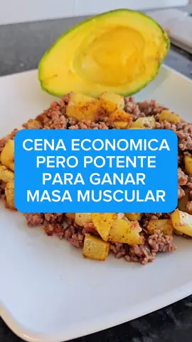 CENA ECONOMICA PARA QUE GANES MASA MUSCULAR  #masamuscular #recetassaludables #comidasaludable #recetasfaciles #ejerciciosencasa #gananciamuscular #ejercicio 