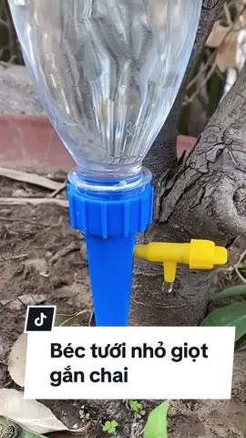 Béc tưới nhỏ giọt gắn chai nhựa tiện lợi. #bectuoicay #bectuoinhogiot #tuoinhogiot #tuoicaytudong #tuoicaynhogiot #bectuoiganchai 