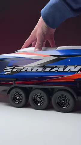 Spartan SR and Boat Trailer by Traxxas  VXL-6s 50+mph Self righting . #remotecontrol #traxxas #radiocontrolled #rccar #rccars #remotecontrolcar #rcboat #traxxasspartan 