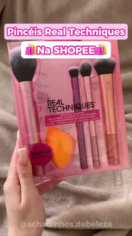 Kit pinceis real techniques na Shopee! Os melhores! #shope #pincelrealtechniques 