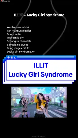 Lyrics ILLIT - Lucky Girl Syndrome #easylyrics #lirik #illit #luckygirlsyndrome 