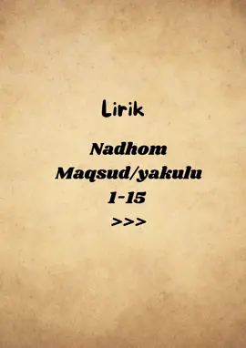 nadzhom maksud bahar rojaz#nadhommaksud #baharrojaz #lewatberanda #fypシ #nadhomyakullu #lirik #fenasantri #santrisalafy 
