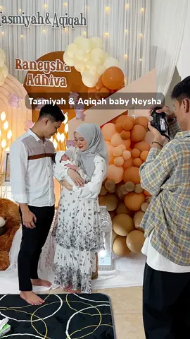 dress nya ada dilink bio no 91 ya 🤗 alhamdulillah neysha udah tasmiyah dan aqiqah nih onty online 😍 #dailylifeaca #rizkarizqie #raneyshaadhiva 