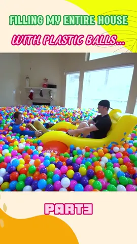 FILLING MY ENTIRE HOUSE WITH PLASTIC BALLS... - Part 3 #unspeakable #Vlog #fyp #viral #foryou #trending