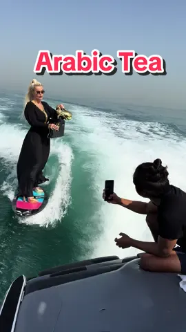Arabic Tea 🏄‍♀️ @HONOR Arabia  #fyp #viral #habibicometodubai 