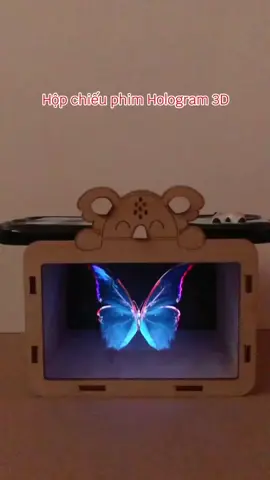 Hướng dẫn làm hộp chiếu phim hologram 3d cho bé bằng gỗ#holograma #hologrambox