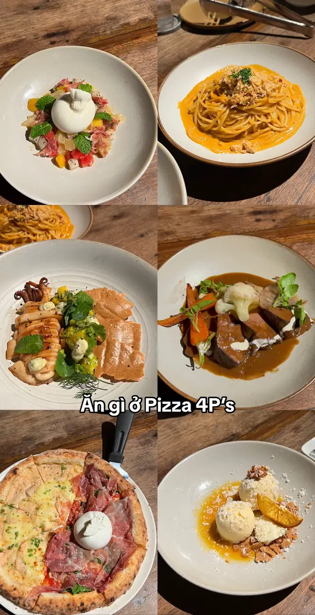 Ăn gì ở Pizza 4P’s #pizza #pizza4p #micua #spaghetti #salad 