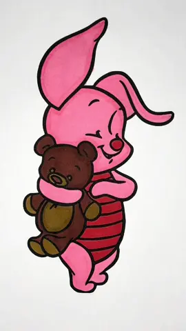 Piglet 🐷❤️  #asmr #piglet #satisfyingcoloring #relaxingvideos #asmrsounds #colourwithme #coloringbook #colourtherepy #therapy #coloring