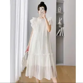 Kamu wajib punya Macharine Ruffle Maternity dress😍 Buruan! sebelum kehabisan guya #xyz #fyp #tiktokaffiliate #kecantikan 