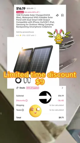 In my opinion, a small compact 10 watt solar panel is 100% Essential for your bugout bag kit!! It will allow you to charge your communications, and power banks along with other essential equipment. #bugout #bugoutbag #essential #Tech #solarpanel #solarpower #survivalgear #shtfprepper #shtf #prepping #prepper #tiktokshopspringsale #doomsdaypreppers 