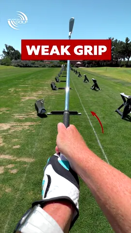 FIX your right hand GRIP Your grip is CRUCIAL when it comes to striking your irons consistently Make sure you check that your trail hand is in a good place, This will allow you to get more COMPRESSION with your irons #grip #golftips #pureyourirons #golftok