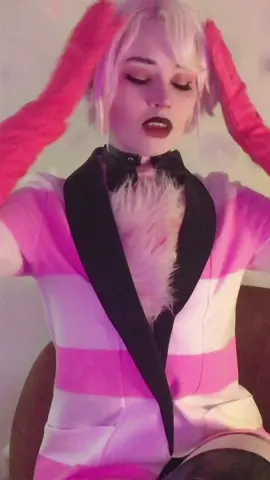 They are both losers your honor 🥲💕 #hazbinhotel #hazbinhotelcosplay #angeldust #angeldustcosplay 