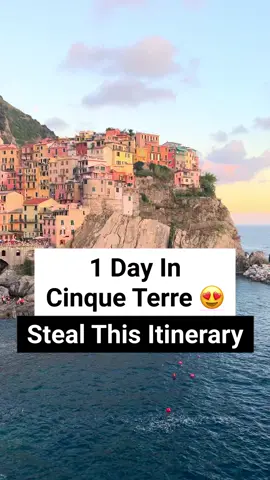 How to maximize 1 day in Cinque Terre, Italy! If you only have 24 hours, here is thr Cinque Terre Italy itinerary for you. There are so many things to do here from Vernazza Beaches to Manarola restaurants! The Ligurian Coast in Italy is unforgettable on your itinerary! #italy #cinqueterre #cinqueterreitaly #manarola #riomaggiore #vernazza #laspezia #italytravel #italyitinerary #travellife #travelbucketlist #weekendgetaway #italyroadtrip #italianfood #europetravel #bucketlisttravel #vacationmode #thingstodo 