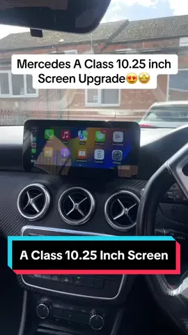 Mercedes A Class 10.25 Inch Screen Upgrade. 🤩Get in touch with us today to get your vehicle booked in! - - - - - - #ambient #lighting #ambientlight #footwelllights #ledlights #starlights #starlightheadliner #vlands #applecarplay #apple #carplay #steeringwheelcover #steeringwheel #ledsteeringwheel #dashcam #CapCut 