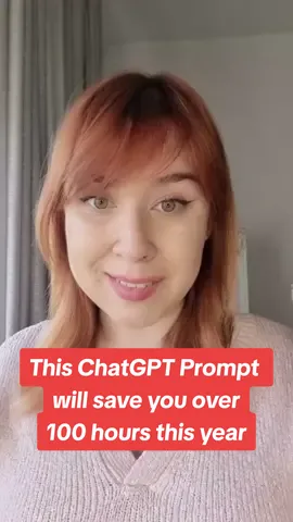 Save 100 hours this year with this ChatGPT prompt! 🚀🔥 Screenshot now for unlimited content ideas and stay ahead in digital marketing! #ChatGPT #ContentCreation #promptengineering  #promptideas  #SocialMediaStrategy #CreativeIdeas