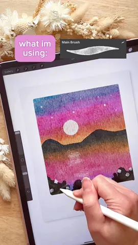 Watercolour dusk landscape on @Procreate ☀️🌝🌙 The brushes and canvas used are part of the realistic watercolour brush set linked in my bio 💗 . . . . #procreate #procreateart #procreateapp #procreatetutorial #procreatetips #procreatedrawings #procreatebrushes #procreateprocess #procreatedrawing #digitalart #digitalarttiktok #ipaddrawing #art #drawwithme #procreatebeginner #watercolor #watercolorlandscape #procreatelandscape 