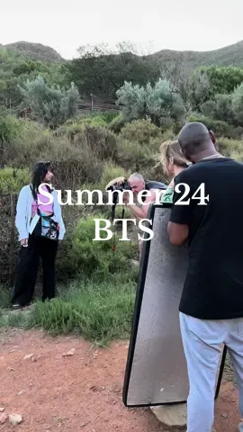 Behind the Scenes of our Summer 24 photoshoot in South Africa 🇿🇦 #fyp #penelopechilvers #WalkingInPC #bts #photoshoot 