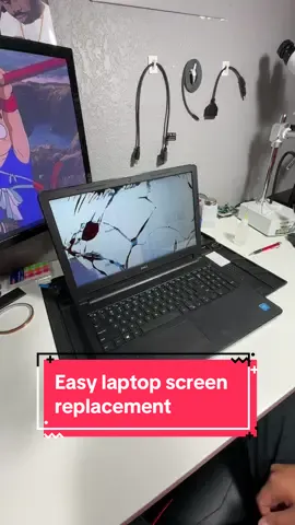 Laptop screen repair / replacement , anyone can do it! #howto #techtoktips #laptop #computer #computerrepair 