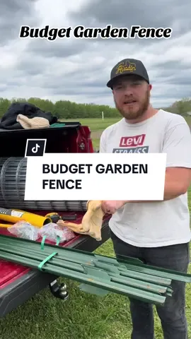 Budget Garden Fence! Our garden is going to be bigger than ever this year at Sasser House! #garden #fencing #gardening 