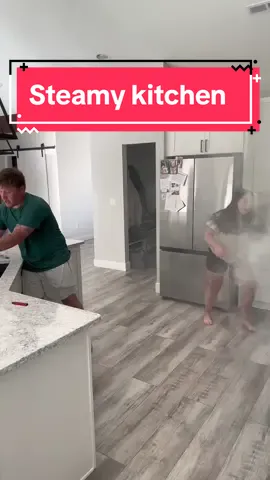 She about lit that whole kitchen up in flames…  #kitchen #baking #couple #joke 