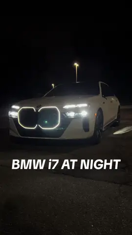 Not gonna lie, this thing looks cool at night #bmw #car #electric #ev #fyp #foryou #foryoupage #fypシ 