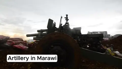 Phillipines Army Artillery operations  in Marawi. Where the Armed Forces of the Philippines (AFP) utilized their Artillery in direct fire mode. (2017) #Phillipines🇵🇭 #ArmedForcesofthePhillipines #AFP #Artillery #Marawi 