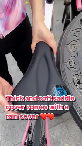 Your ass always get hurt? Don’t worry, we have this soft saddle cover! It’s thick and soft, will let you feel more comfortable 🤩#saddlecover #seat #bikeseat #trending 