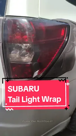 Subaru Forester Rear lights Wrapped with light black film. ✅ Available in all colours. ☎️ Check contact on bio. #fleekcaraccessories #foryou #fyp #subaru #tiktok #stickers #carwrap #capcut #caraccessories 