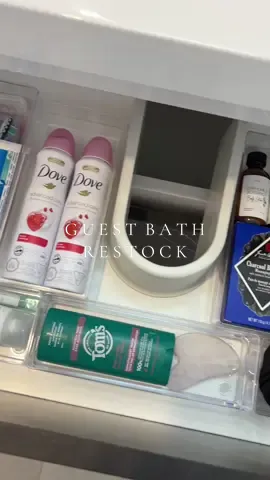 Restocking the guest bathroom 🧖🏼‍♀️🧼 #restock #asmr #restockasmr #bathroomrestock #organizedhome #asmrsounds 