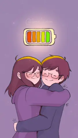 ¿Y si nos recargamos el uno al otro? 🩷 #fypシ #ansiedad #animationreel #pareja #novio #calmaransiedad #triste #couplevideos #Love #gracias #bateríasocial 