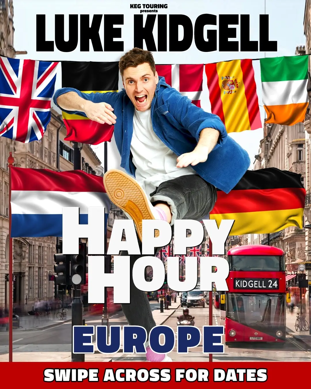 My UK / Europe Stand Up Tour kicks off in 6 weeks. We’ve added some shows in Germany too! Can’t wait!! 🫡 Hope to see ya there 🇬🇧🇮🇪🇧🇪🇳🇱🇩🇰🇪🇸🇩🇪