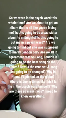 I have never known peace as a Taylor fan 😔✌🏼 #taylorswift #eastereggs #questions #ttpd #releasenight #taylorswiftalbum 