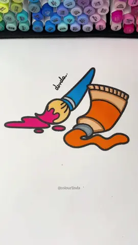Colourlinda 🎨 #asmr #coloring #satisfying #relaxing #desenho 