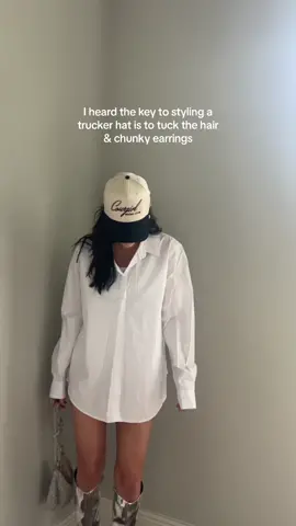 I may have made that rumor up but I think it’s hands down one of the cutest ways to style a @Cowgirl Social Club cap 🤍