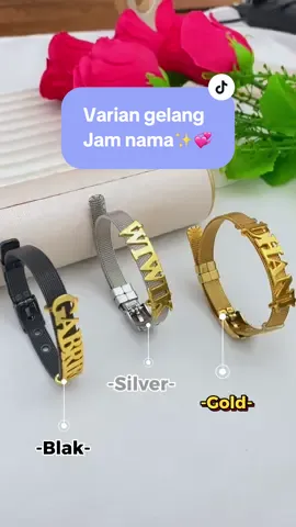 Hayyo kalian lebih suka warna apa, buat bikin outfitmu makin on point❓🤗 . #LebaranEKSTRASALE #gelang #gelangnama #gelangtitanium #gelangjam #aksesoris #gelangcustom #najwel 