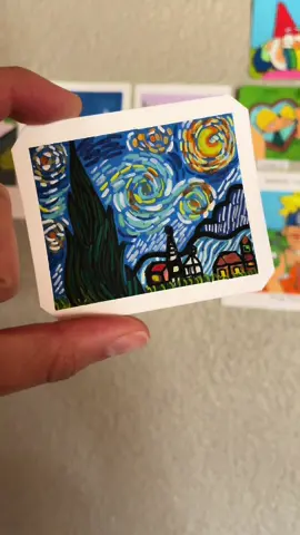 #acuarela de #lanocheestrellada de #vangogh ✨💙 #fyp #art #watercolor #artist 