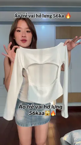 Em áo trễ vai hở lưng này có 56kaaa mà siêu slay🙀🔥🔥✨ #xuhuong #reviewlamdep #aotrevai #aoholung #aothun #mixandmatch #fpy 
