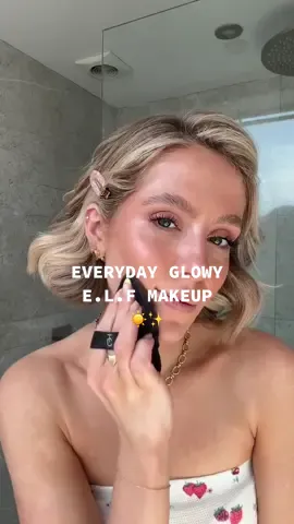 Everyday glowy makeup look ✨☀️ #everydaymakeup #makeup #elfmakeup #glowymakeup #elfbronzingdrops #bronzingdrops @e.l.f. Cosmetics 
