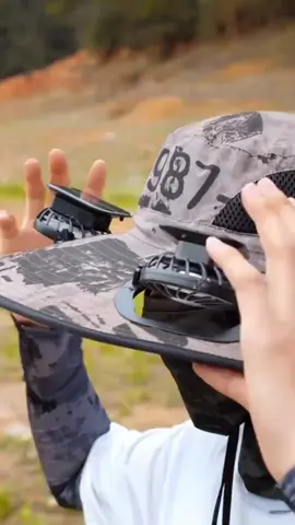 หมวกพัดลมพลังงานแสงอาทิตย์ แบบพกพา #หมวกติดพัดลม #หมวกกันแดด 