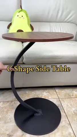 Minimalist C Shaped Side Table ✨Wooden Round Sofa Side Table☕️Easy to Remove 👍Nordic Design Coffee Table Bedside Table Small Table for Corner 🤩#sidetable ##sidetablestyling #sidetables #bedsidetable #coffeetable 