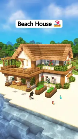 Beach House 🏖️ #Minecraft 