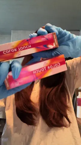 Petit refresh 🤎☁️✨  #colortouch #wella #677 