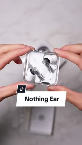 The Nothing Ear in white! $149 for noise cancelling earbuds that sounds good. One big difference with this one over the Nothing Ear (a) is that has wireless charging.  #nothing #nothingear #earbuds #wirelessearbuds #headphones #unboxing @Nothing 