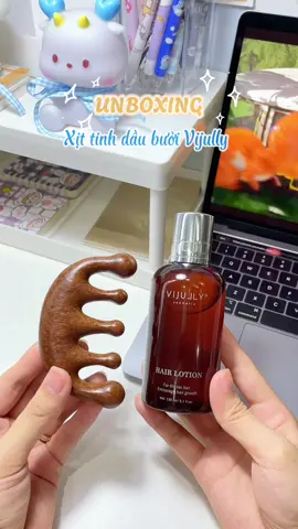 Sinh xong bà nào rụng tóc nhiều giống tui nên thử em tinh dầu bưởi Vijully này đi nè #huynieunbox #unboxing #tinhdaubuoivijully #vijully #xitbuoivijully #tinhdaubuoimoctoc #xuhuong #fypシ #review 