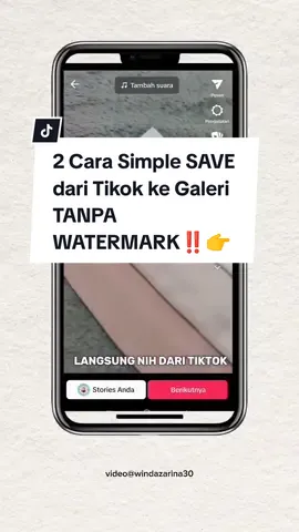 Membalas @qiqi_gb Dua cara simple save videk tiktok ke galeri tanpa adanya watermark (bisa diikutin ya kak cara aku ini, tonton video sampai habis dulu biar faham)🥰 #tutorialedit #tipsandtricks #edukasitiktok #belajartiktok #savetiktok #tiktokpemula #editing #belajaredit di #mobileclass 