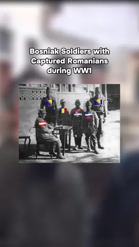 Bosniak Soldiers with captured Romanians during WW1 #balkan #bosna 