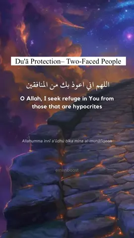 Dua for Protection against Two-Faced, Deceitful People … #dua #islamic_video #muslim #islam #Allah #alhamdulillah 