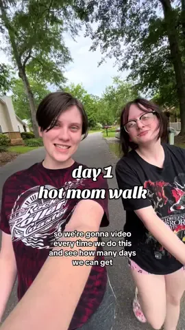 watch to the end for a surprise 😅 day 1 of going on walks! 😌✨ #twomoms #motherhood #sahm #workingmom #newmom #MentalHealth #walkchallenge  #lesbiansoftiktok #wlwcouple 